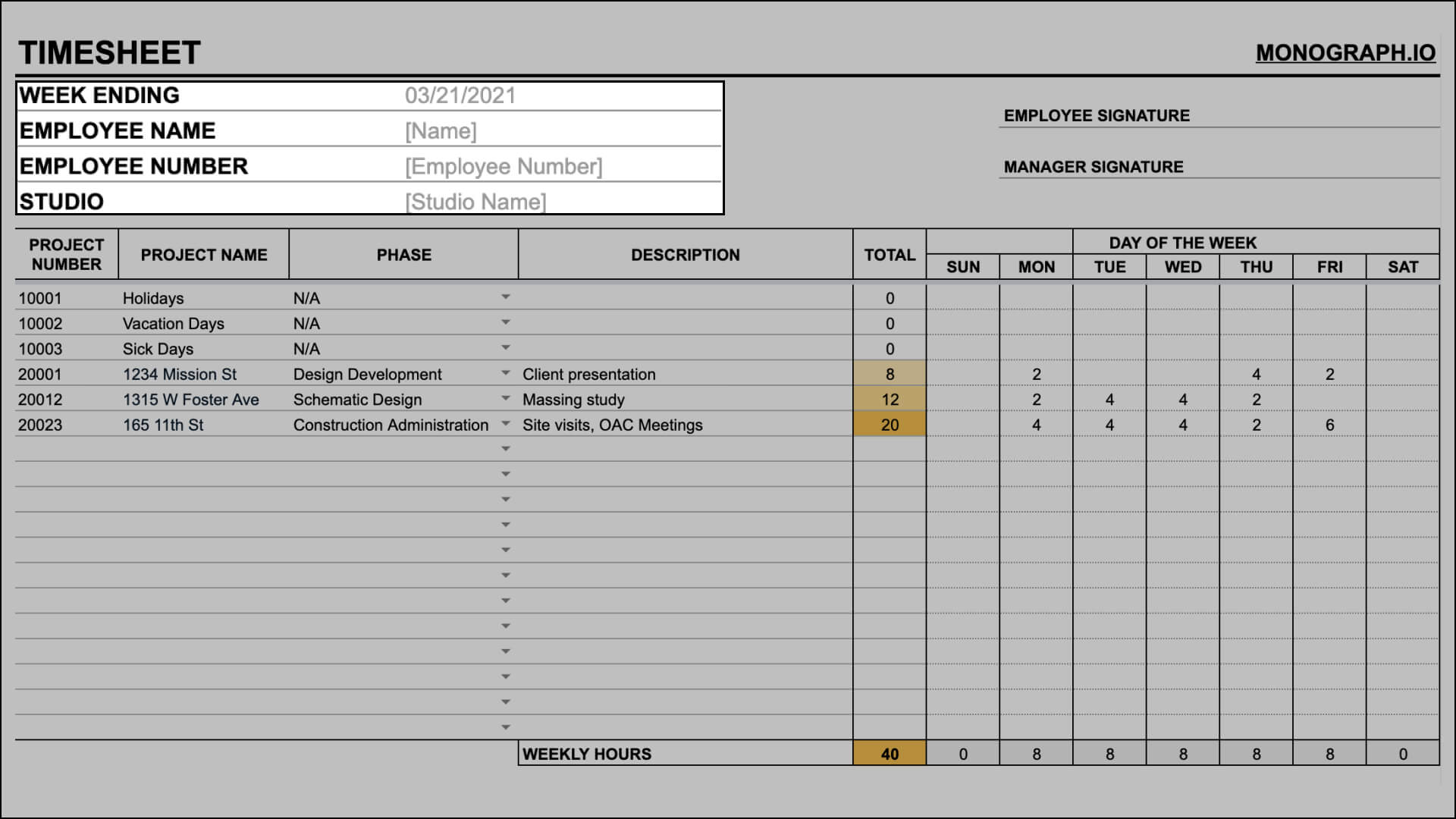 How To Do Time Sheet In Excel